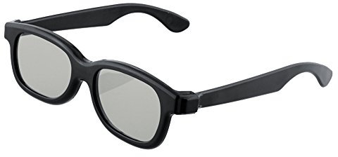 BliliDIY Schwarze Runde Polarisierte 3D-Brille Für DVD-LCD-Videospieltheater Tv-Theaterfilm