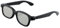 BliliDIY Schwarze Runde Polarisierte 3D-Brille Für DVD-LCD-Videospieltheater Tv-Theaterfilm