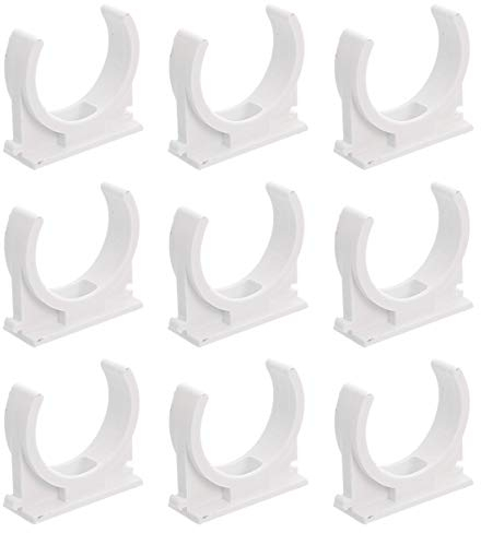 100 abrazaderas de PVC para tubería de agua, clips para manguera de soporte PEX, accesorios de gancho en U, color, 25 mm