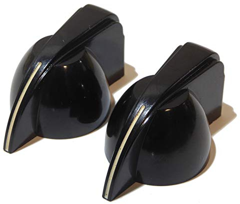 Vintage Bakelite chicken head guitar/amplifier knobs 2x black tone or volume
