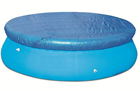 WingFly Round Swimming Pool Cover, Solar Pool Cover Set Rainproof Pool Dust Cover Inflatable Pool Cover for 6ft 8ft 10ft 12ft 14ft Inflatable Paddling Swimming Pools Home Garden Outdoor (10 ft)