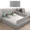 Bettgitter für Kinder, Rausfallschutz Bett Bettgitter Bettschutzgitter, passend für Kinderbetten, Elternbetten und Alle Matratzen Massivholzbetten(eine Seite) ( Color : Grey , Size : 180cm(60cmx3) )