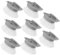8 Pcs Plat Brosse Remplacement Éponge Recharge Éponge Plat Remplacement Têtes Recharges Distribution