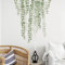 Tanlaby Stickers Muraux Feuilles de Vigne Autocollants Muraux Eucalyptus Feuilles Sticker Mural Plante Verte pour Salons Chambres Bureaux Canapé Fond Décoration Murale De La Maison
