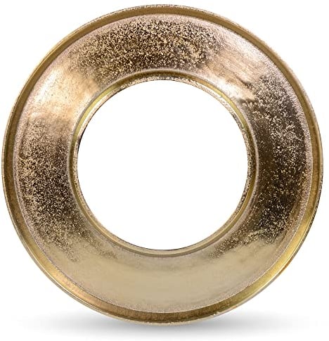 Riffelmacher & Weinberger Metall Adventskranz Ringförmig aus Aluminium Ø 40 cm 24130 | Gold