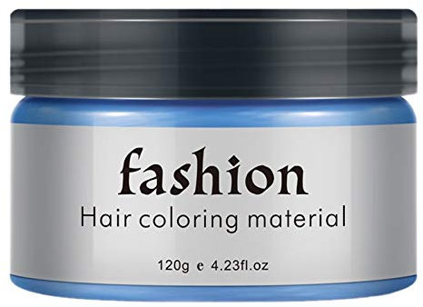 LEYTON Color Temporal para el Cabello Hombres Diy Vez Moldeado Pasta Tinte Crema Gel para el Cabello para TeñIr el Cabello Azul