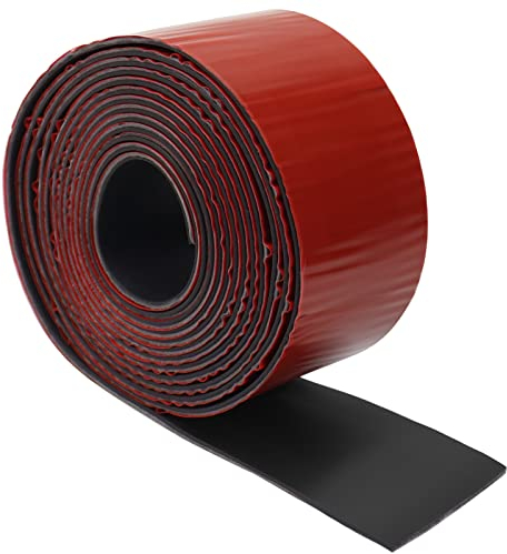 Bande en caoutchouc auto-adhésive 50 mm (l) x 1,5 mm (S) x 3 m (L) Tapis en caoutchouc Néoprène Tapis en caoutchouc plein Profil en caoutchouc pour joints Couverture DIY Anti-vibration