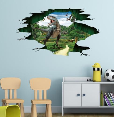 Dinosaurier Park Jurassic Kindergarten Wandtattoo Pvc Abnehmbare Selbstklebende Bodentattoo 60,90cm