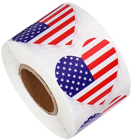 MAGICLULU hochzeitsdeko hochzeits dekoration USA-Flaggenaufkleber aufkleber amerikanischen flagge briefumschläge Körperaufkleber Herzförmig Sammelalbum Dekorationen Umschlag schmücken