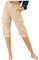 DeaAmyGline Leinenhose Damen Sommer 3/4, Sommerhose Damen Leicht Dreiviertel Hose Caprihose Luftige Freizeithose High Waist Drawstring Stoffhose Casual Baumwolle Leinen Kurze Capri Hosen
