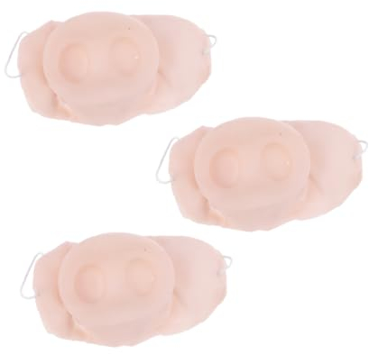Toyvian 3 Stk Halloween-kostüm-requisite Halloween-anziehstütze Bekleidung Halloween-maske Halloween Halbgesichtsmaske Halloween-dekorationen Emulsion Bilden Schweinenase