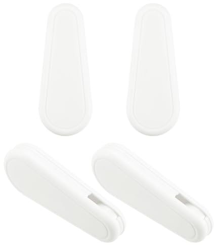 QUARKZMAN 4Stk Jalousien Kabel Gewicht POM 83mm/3.27 Abgerundet Rollo Jalousien Griff Spannvorrichtung Gewicht für Vertikale Jalousie Römische Jalousien Ketten Kugel Weiß