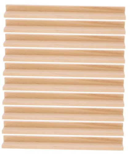 COSMEVIVI 10stücke Domino-Halter Aus Holz Für Domino-Fliesen Holz Domino-Racks Domino-tabletts Multifunktions-Domino-präsentationsständer DIY-Domino-sockel