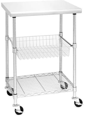 Aufbewahrungswagen Küchenwagen Edelstahl-Arbeitstisch-Insel-Utility-Cart-Zubereitungsstation, for Restaurant, Küche küchenwagen