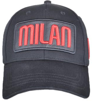 Ac Milan Unisex 143523 Milan Baseballkappe, Schwarz, One Size