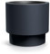 DIKEL Vaso da fiori Ø 46 cm, altezza 44 cm, in elegante plastica resistente alle intemperie, ideale per interni, balcone o giardino, grande diametro | antracite