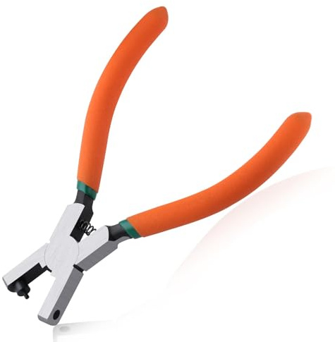 LEONTOOL Lochzange für Uhrenarmbänder, Leder, universal, 2,0 mm, rund, Lochzange für Schuhband, Handgelenk, Gürtel, Reparaturwerkzeuge für Gürtel, Schuhe, Stoff, Bastelprojekte