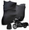Indoor Motorrad Abdeckplane Kompatibel mit Honda/Davidson Harley Touring Models, Stretch Soft Satin Maßgeschneidert Atmungsaktiv Staubschutz Motorradabdeckung für Innen Garage Hallen Show (Touring)