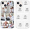 ZhuoFan Personalisierte Handyhülle für iPhone 14/iPhone 13 6,1, Personalisiert Hülle mit Selbst Gestalten Foto Bild Schutzhülle, Schwarz Silikon Stoßfest Individuelle Case für iPhone 13