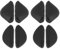 OTOTEC 4 Paar 2-Typ Nasenpads Silikon Nasenpads Nasenpads für Sonnenbrillen Kompatibel mit Oakley Kompatibel mit Crosslink Kompatibel mit Badman