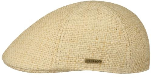 Stetson Texas Light Toyo Flatcap Herren Mütze Unisex Sommer Natur M (56-57 cm)