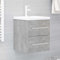 Generico Waschtisch grau Beton 41 x 38,5 x 48 cm aus mehrschichtigem Holz, kangqiling804687