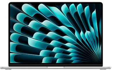 Apple 2025 MacBook Air 15-inch Laptop with M4 chip: Built for Apple Intelligence, 15.3-inch Liquid Retina Display, 16GB Unified Memory, 512GB SSD Storage, 12MP Center Stage Camera, Touch ID; Silver