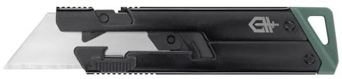 Gerber Cutter clip de poche, E.A.B. Slim, Lame trapézoïdale standard interchangeable, Verrouillage Slide Lock, Longueur de lame : 3,7cm, Acier inoxydable (7Cr17MoV), 1075425