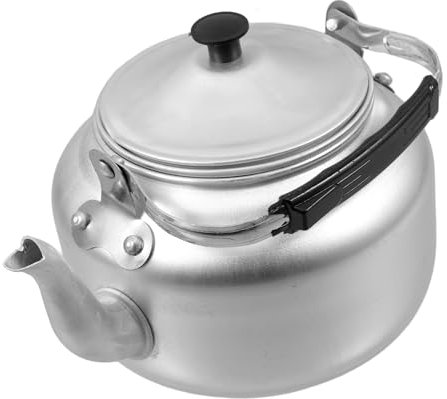 HEALEEP Tetera De Aluminio Con Filtro Hervidor De Agua Clásico Para Té Suelto Para Cocina y Camping Diseño Retro y Práctico
