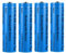 4 Pezzi Batteria 3200mAh Ni-MH Ricaricabile, 3.7V Button Top NiMH Batterie, 3.7Volt Bottone Alto Alta Capacità Pile Ricaricabili per Fotocamera/Piccolo Ventilatore/LED Lampada Frontale/Luci Solari