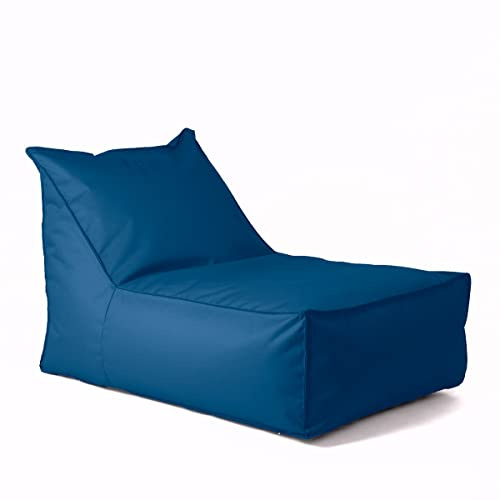 Avalon - Pouf Chaise Longue da Esterno Badd S Jive, Pouf Poltrona Comoda e Impermeabile, Grande e Perfetta da Giardino, Ottimo Arredo Piscina, Design Moderno, Made in Italy(70x105cm-Blu Royal)