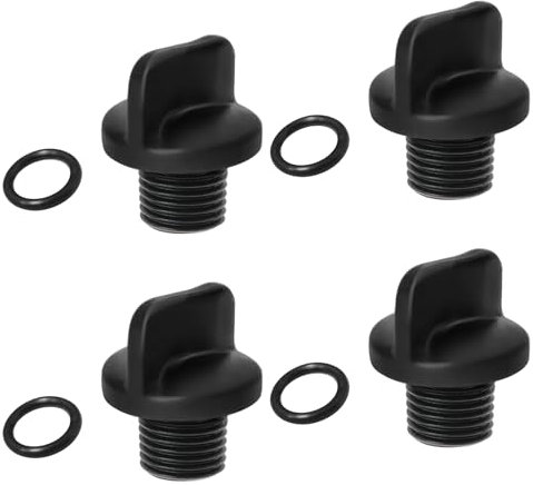 4pcs Sturdy Pool Pumps Drain Plugs with O Rings Accessory with Various Pumps Systems Easy Installion Designs Drain Plugs for Pool Equipment