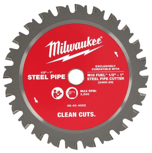 Milwaukee Electric - 1/2 INCH Hyphen 1 INCH Steel Pipe Cutting Blade