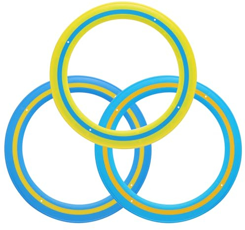 3 stycken frisbee ring kastringar 25 cm, flygande ring kastring lämplig för träning av hundar, frisbee skiva som familjeaktivitet utomhus, flygruta för pool strand bakgård familj kul