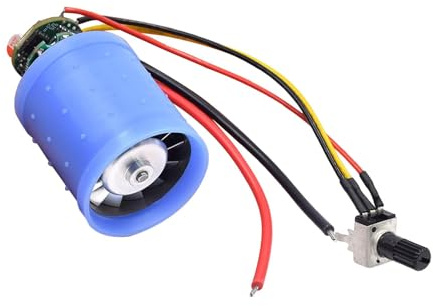 Colcolo Mini Brushless Motor Aluminum Impeller Ducted Fan Replacement Part for Hair Dryer and Iron Cooling System, 9V 12V 120000RPM