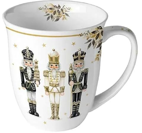 Tasse Kaffeetasse Teetasse Becher Mug 0,4 l Fine Bone China Porzellantasse Weihnachten Advent (Der Nussknacker)