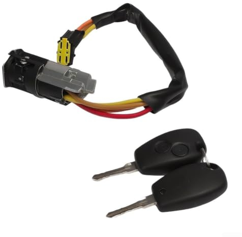 Ignition Lock Cylinder 487004353R for Renault Logan II Duster Sandero with 2 Keys Direct Fit