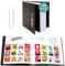 Photo Booth Frames - Black Cover Photo Booth Memory Album DIY Picture Scrapbook with 2x6 Inch Photo Strip Inserts - 40 White Pages