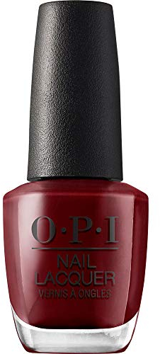 OPI Nail Lacquer Como se Llama? | Opaque Cool Dark Red Nail Polish