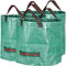 GardenMate 3X 60l Gartensack Laubsack Gartenabfallsack stabil - Gartensäcke für Gartenabfälle - Laubsäcke Rasenschnitt - Grünschnittsäcke faltbar, groß, robust aus Polypropylen-Gewebe 150GSM