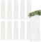 com-four® 10x Lametta - weiße Lametta Girlande für Weihnachten - Christbaumschmuck für den Tannenbaum - Lametta-Vorhang mit glatten Fäden (weiß - 10 Stück)