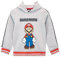 Super Mario Hoodie | Luigi Pullover Jungen | Kapuzenpullover Für Jungen | Offizielles Mario Merchandise Grau 134