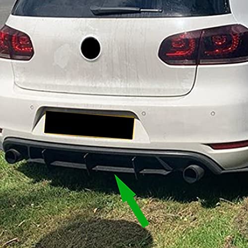 FWNT ABS-Material Heckstoßstange Diffusor für V W Golf 6 MK6 GTI 2010-2013, Hecklippe Diffusor Schutz Untere Stoßstange Lip Spoiler Body Kit