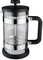 Café Olé LM-03C Moderno Cafetera de émbolo francés Cafetière de 350 ml, 3 tazas, negro/plateado