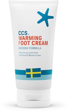 CCS Warming Foot Cream 150 ml - Moisturise and Soften Dry Skin and Cold Feet with a warming sensation