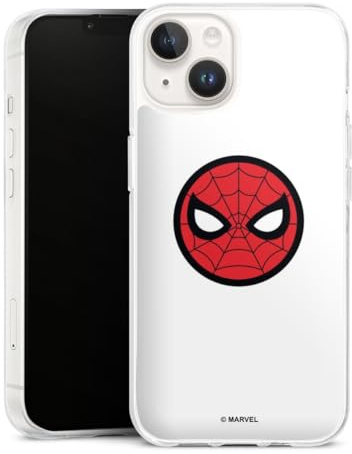 Silikon Hülle kompatibel mit Apple iPhone 14 Case transparent Handyhülle Spider-Man Fanartikel Marvel