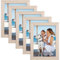 Joyshare Bilderrahmen 13x18 Eiche, MDF Holzrahmen, 5er Set 13x18 cm Eiche Bilderrahmen, mit hochklar Acrylglas Moderner Fotorahmen, ideal für Fotos/Bilder/Kunstwerke, Wechselrahmen