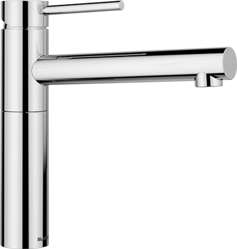 BLANCO ALTA-F II | Edelstahl | Küchenarmatur in chrom | Hochdruck | Vorfensterarmatur zur Montage vor einem Fenster | Keramik Kartusche | Gesicherte Wasserqualität & wassersparend