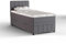 PANDA MÖBEL Avalon Boxspringbett 90 x 200 cm Doppelbett mit hochwertiger Bonell-Matratze und Topper, Polsterbett mit Bettkasten, Schlafzimmer, Bequem, Modern, Stilvoll