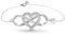 ZEITSTERN Infinity Armband Damen Silber 925 – Armkette & Handgelenkkette - Unendlichkeitszeichen, Herzanhänger & Zirkonia – Schmuckband – Geschenkset für Geburtstag, Freundschaft & Muttertag